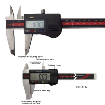 0-150mm 6-Inch Digital Șublere Electronice Digitale Șubler cu Vernier Metal Micrometru Instrument de Măsurare Șubler cu Vernier Instrumente de Măsurare