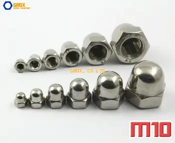 10 Bucati M10 201 Din Oțel Inoxidabil Capac Ghindă Piuliță Hexagonală