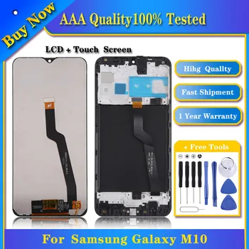 100% Testat OEM Ecran LCD pentru Samsung Galaxy M10 SM-M105 Digitizer Plin Montaj cu Cadru (Negru)