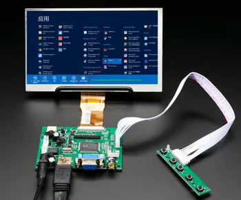 1024*600 Ecran LCD TFT Monitor cu Telecomanda Driver Placa de Control 2AV Compatibil HDMI VGA Pentru Raspberry Pi Banana Pi
