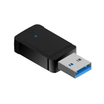 1300Mbps Adaptor WiFi USB placa de Retea Wireless Dual Band 2.4 GHz, 5GHz, USB3.0 Adaptor WIFI pentru Desktop Laptop