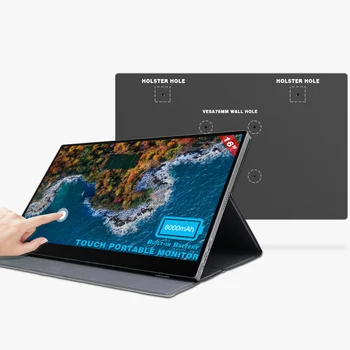 16 inch 1080p suport de montare pe perete portabil de tip c monitor full hd touch screen de joc construit în baterie laptop ecran extender