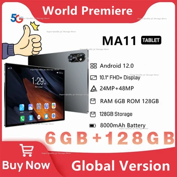 2023 Nou Pad MA11 Tablete Pc de 10.1 Inch Rețea 5G Dual SIM Carduri 6GB RAM 128GB ROM Google Play WiFi Bluetooth Android 12 Tableta