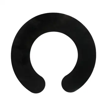 2x Silicon Salon de Păr de Tăiere Guler rezistent la apa Reglabil, ,Garda de Instrument, Șal pentru Salon de Coafură Frizerie Negru