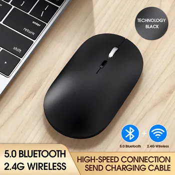 5.0 Mouse-ul Bluetooth Pentru Apple MacBook Air 13 Pro mac book Laptop 2.4 G Mouse Wireless Reîncărcabilă Mut de Muncă și Mouse-ul de Gaming