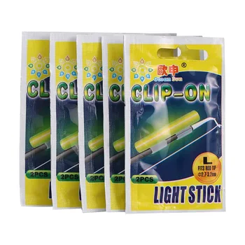 5 pachete 10buc Luminos Clip de Pe Tijă de Pescuit Fluorescente Aborda Bastoane de Lumină Strălucire Stick de Pescuit Float Lightstick