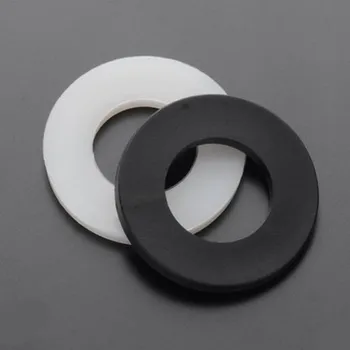 50-500pcs m2 m2.5 m3 m4 m5 m6 m8 m10 M12 alb-negru nailon șaibă de plastic Garnitură Inel de kit
