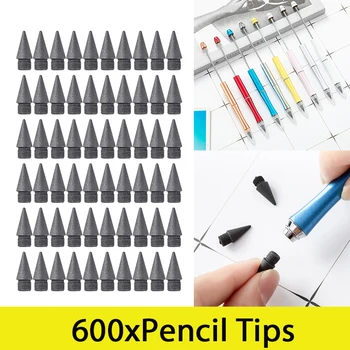 600Pcs Creion Inkless Sfaturi Peniță Creioane Veșnică Scris Penițe Sfat de Înlocuire Creioane Eterne Rezerve Înlocuiri