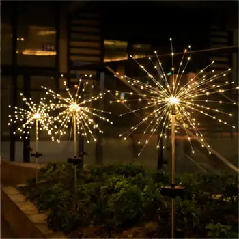 90/120/150 Solare foc de Artificii de Lumină LED-uri Solor Lumina Impermeabil în aer liber Solare de Gradina, Lumini Decorative String Zână Gazon de Iluminat
