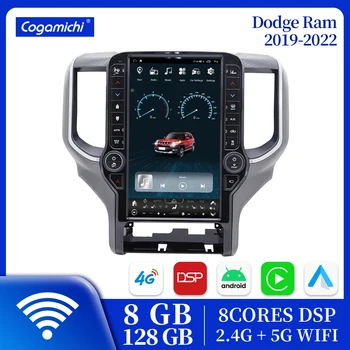 Android 12 Radio Auto Multimedia Player Pentru Dodge Ram 2019 2020 2021 2022 Carplay Unitatea De Cap Cu 360 Tesla Ecran De Navigare