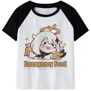 Anime Alimentare de Urgență Barbati tricouri Poker Q Retro Tipărite Maneca Scurta Promis Om de Moda O-Gât Îmbinat Tricou