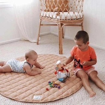 Baby Play Mat sală de Gimnastică Lavabil Pătură 115cm Tactil Mare Dezvoltare Cognitivă Copilul de Activitate Covoraș de Joacă pentru Sugari Toddle