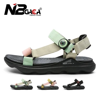 Copil Fete Sandale Sport Cârlig&bucla Pu Pantofi Sandale pentru Fete pentru Copii din Piele Moale Plaja Student Pantofi
