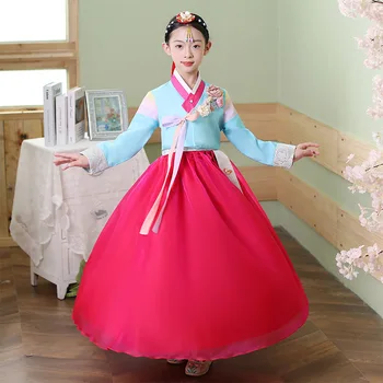 Coreeană Tradiționale, Costume Copii Din Asia Minoritate Curtea Printesa De Performanță Etapă Rochie Coreeană Palatul Tinuta De Nunta