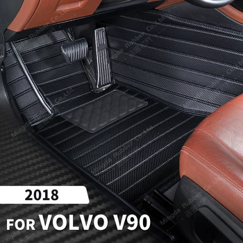 Custom din Fibra de Carbon stil Covorase Pentru VOLVO V90 2018 Jos Covor de Acoperire Automobile Accesorii de Interior
