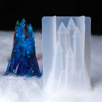 DIY 3D tridimensional Castelul Rășină Mucegai Cristal Epoxidice Mucegai Silicon de Înaltă Oglinda de Vis Castel Magnific Mucegai