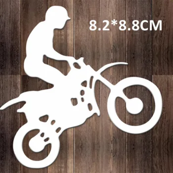 DIY Băiat de Echitatie Motocicleta Gravat Tăiere Mor de Metal din Oțel Carbon Relief Șablon Cuțit Mucegai Transport Gratuit Creativitatea Copil Sport