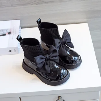 Fete Cizme 2023 Moda Fluture nod Lucios Casual, Cizme Pentru Fete pentru Copii Confortabil Respirabil Fete Pantofi în aer liber Adidași