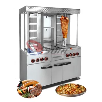 Gaze comerciale de sine Statatoare Electrice Kebab, Cuptor, Masina de Shawarma cu Cabinetul