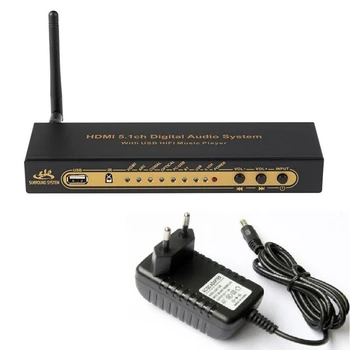 HD851BT AC3 DTS 5.1 Audio Converter Decodor HDMI 4K Extractor ARC SPDIF Coxial Splitter-ul Optic cu Bluetooth-UE Plug