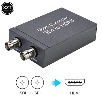 HDMI la SDI Convertor 3G/SD/HD-SDI la HDMI Audio-Video Convertor Adaptor Dual SDI pentru Monitor