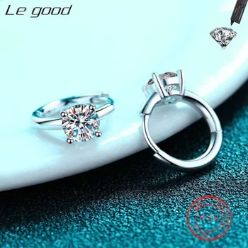 Hot Real S925 Argint GRA Certificare Moissanite Cercei cu Diamante Stud Pentru Femei Nunta Bijuterii Fine