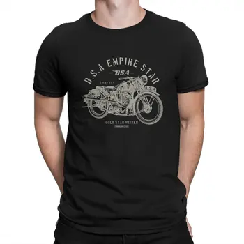 Imperiul Stele Brooklands Stea de Aur Câștigător Barbati Tricouri BSA Moto Umor Tee Shirt Short Sleeve Crew Neck T-Shirt