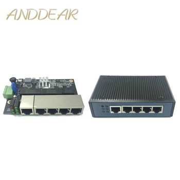Industrial Ethernet Modulul 5 Porturi Unmanaged10/100/1000mbps PCBA bord OEM Auto-sensing Porturi PCBA bord OEM Placa de baza