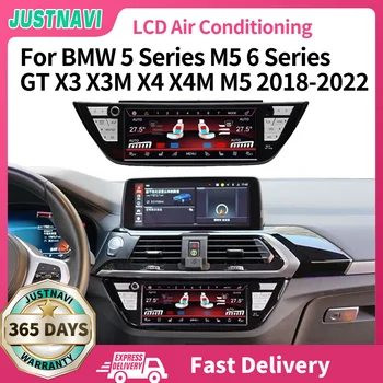 JUSTNAVI Aer Condiționat Climatronic Bord, AC Panou Pentru BMW Seria 5 F10 F11 2018-2022 seria 6 GT 2017+ LCD BMW X3 X4 Ecran Tactil