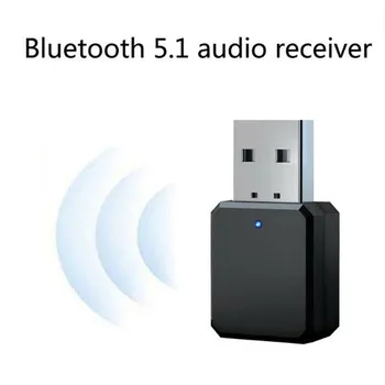 KN318 BT Audio 5.1 Receptor cu Dublă Ieșire de 3,5 mm AUX USB Wireless Adapta Receptor Audio Adaptor Difuzor Hands Free Asteptare Accesor