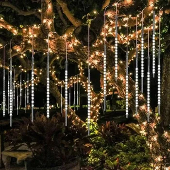 LED-uri de Meteoriți Ploaie Lumini rezistent la apa care se Încadrează Ploaie Fairy Șir Lumina pentru Vacanta de Craciun Petrecere Patio Decor Navidad Noi