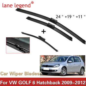 Masina de Ștergătoare Față & Spate Lame Stergator Set Pentru VW GOLF 6 Hatchback 2009 - 2012 Parbriz Parbriz Geam de 24