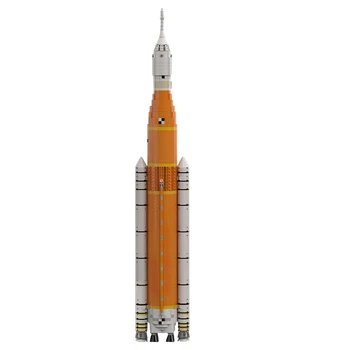 MOC Cel mai Puternic Super-Grele Space Launch System Artemis SLS Bloc 1 (1:110 Saturn V, scara) Bloc Set de Cadouri pentru copii