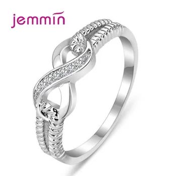 Moda 100% Argint 925 Infinity Totdeauna Dragostea Deget Inel pentru Femei Nunta Logodna Bijuterii Cadou de Anul Nou