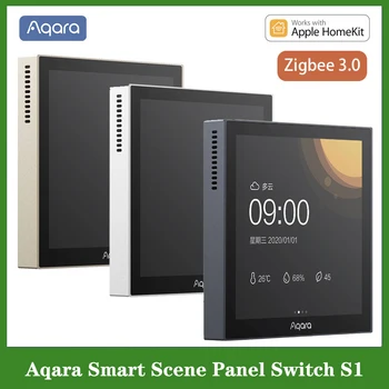 Noi Aqara Inteligent Scena Panoul de comandă S1 Zigbee 3.0 3.95 inch Touch Ecran APLICAȚIA Control Vocal Siri de Muncă HomeKit Aplicație pentru Smart Home