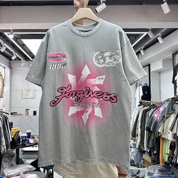 Nou stil Forgivess Abstract Print T-shirt pentru Bărbați Femei Mai buna Calitate Vintage Tricou Topuri Tee haine hippie