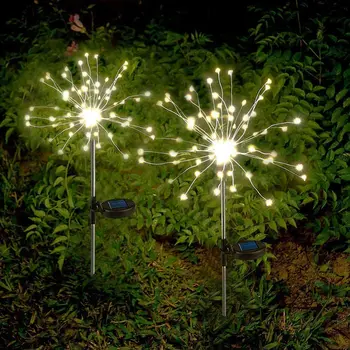 nou în aer liber LED Solar Artificii, Lumini 90/150 Led-uri Impermeabil Șir de Basm Pentru Home Garden Street Decor de Crăciun
