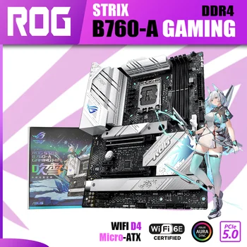 Noul ASUS ROG STRIX B760-UN GAMING WIFI DDR4 LGA1700 Placa de baza B760 Placa de baza 128G Suport Intel 12-13 GEN I5 I7 I9 Kit ATX
