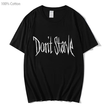 Nu muri de Foame Tricou Împreună Joc de Aventura T-shirt pentru Bărbați Scrisoare Grafic Tricouri din Bumbac 100% High Street Streetwear Femei Casual