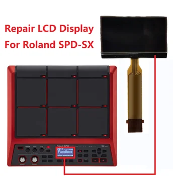 Original Display LCD 12PIN 128 x 64 Pentru Roland SPD-SX Spdsx Matrice Ecran de Reparare （Nici o lumina de fundal）