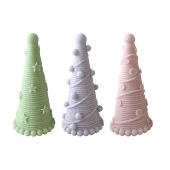 Pomul de crăciun Mucegai Silicon pentru Lumanare de a Face Pomul de Crăciun 3D Handmade-Săpun Mucegai Aromoterapie-Lumânare Rășină Mucegai DIY