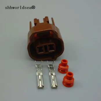 shhworldsea 2 pin MT-090-2-special2R-F 6189-0033 de sex Feminin Auto Conector Senzor de Temperatură a Apei 6189-0033 pentru Toyota Mazda