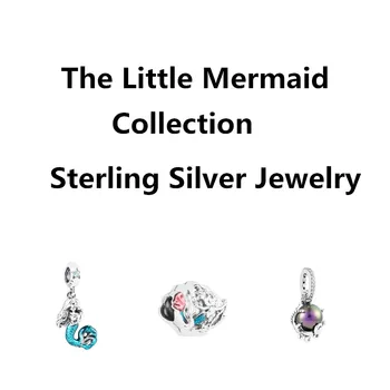 Sirena de Colectare DIY Margele Pentru a Face Bijuterii se Potriveste Original Farmecul Bratari Femeie 925 Sterling Silver Accesorii