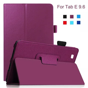 Tab E 9.6 Inch Litchi Grain Piele PU Flip Stand Caz Acoperire Pentru Samsung Galaxy Tab E 9.6
