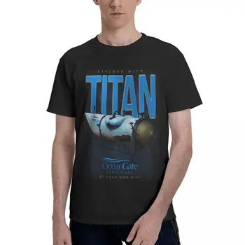 Titan Oceangate Bumbac Barbati tricou Ocean Gate Expediții Maneci Scurte Vintage Y2k Grafic, Stil Harajuku Personalizat tricou