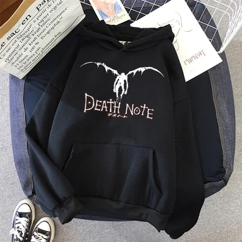 Toamna Death Note Hanorac De Groază Anime Imprimare Streetwear Bărbați Student Hanorac Hip Hop Tricoul Hoody Barbati Pulover