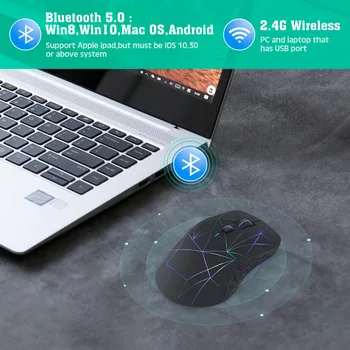ultrathin de înaltă calitate E-sport Bluetooth Mouse-ul fără Fir USB Reîncărcabilă RGB Mouse-ul pentru Calculator Laptop Macbook MUT Gamer Mouse-ul