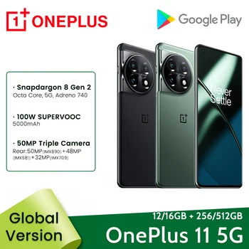 Versiune globală OnePlus 11 5G Smartphone 8GB, 128GB Snapdragon 8 Gen 2 Telefoane Mobile 120Hz Lichid Ecran AMOLED 100W SUPERVOOC