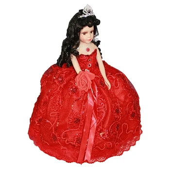 Victorian Elegant din Portelan cu Rochie de Printesa Afișare Acasă Centrala Decor 45cm Renăscuți pentru Copil