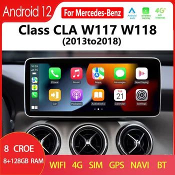 W117 Android 12 Wireless CarPlay Pentru Mercedes Benz CLA Clasa W118 Radio Auto Navigație GPS, Player Multimedia HD Touch Ecran